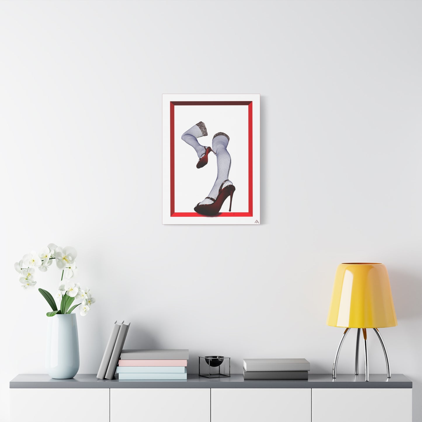 Arachno's "Second Muse - Contrast" - Pinup Heels Canvas Wall Art