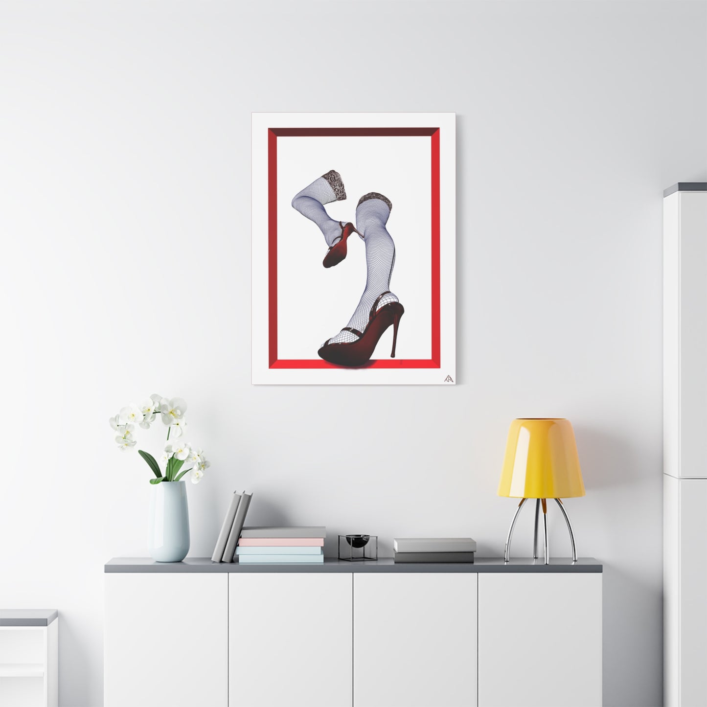 Arachno's "Second Muse - Contrast" - Pinup Heels Canvas Wall Art