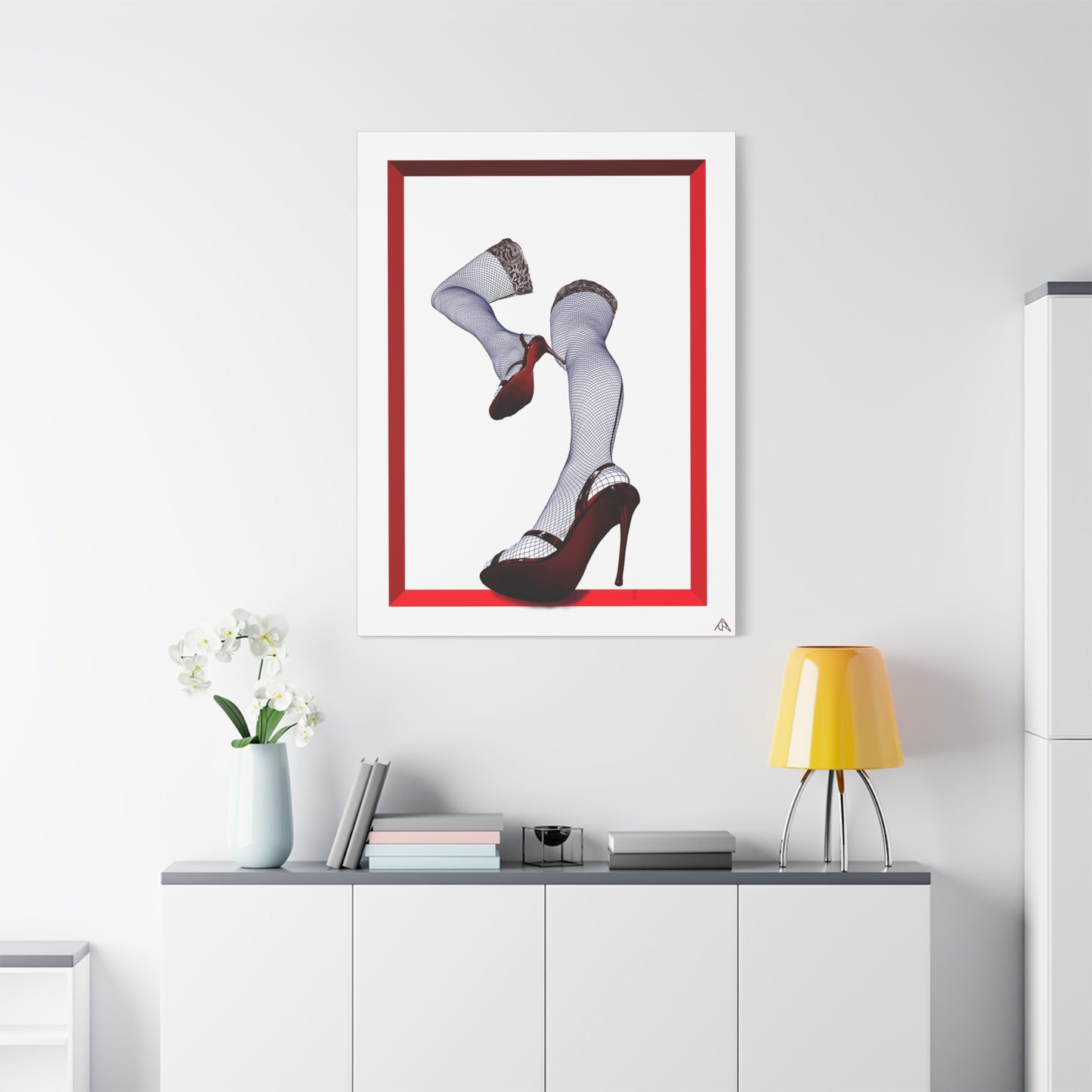 Arachno's "Second Muse - Contrast" - Pinup Heels Canvas Wall Art