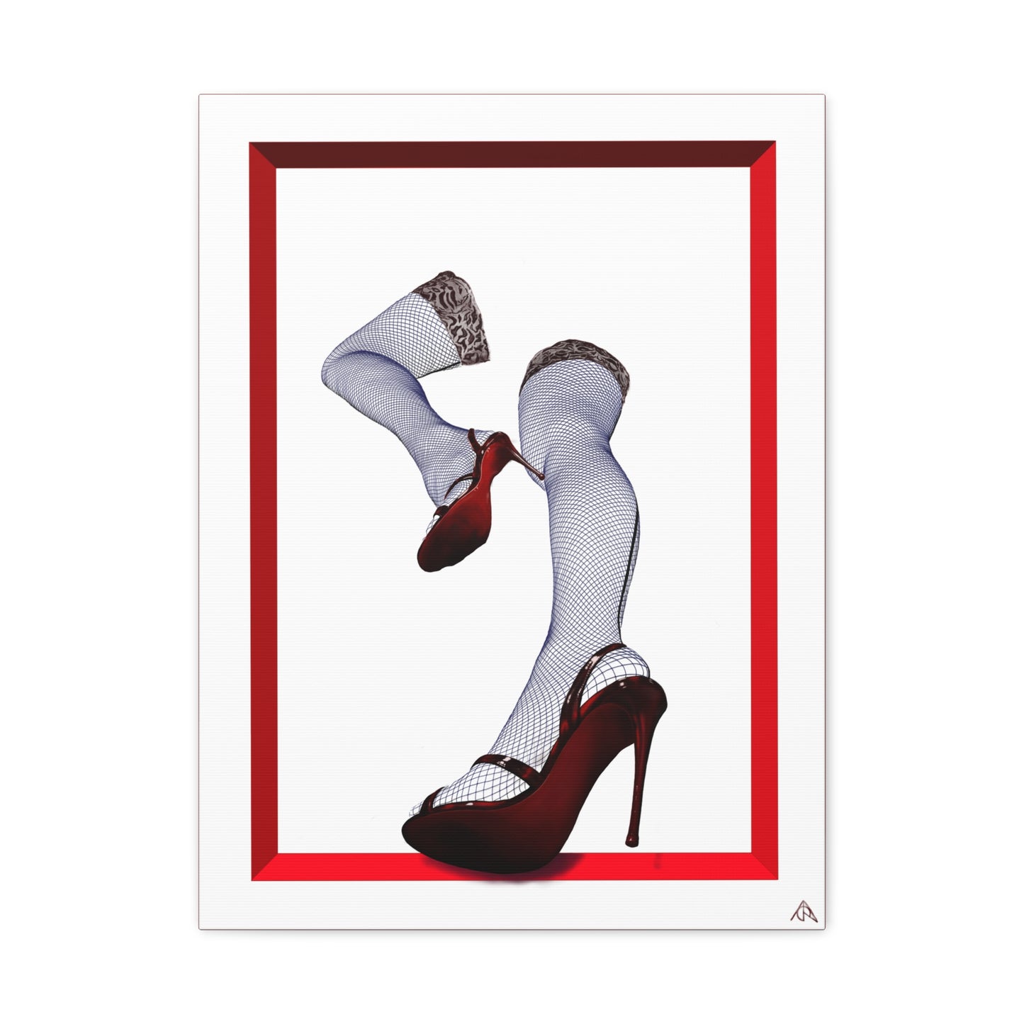 Arachno's "Second Muse - Contrast" - Pinup Heels Canvas Wall Art