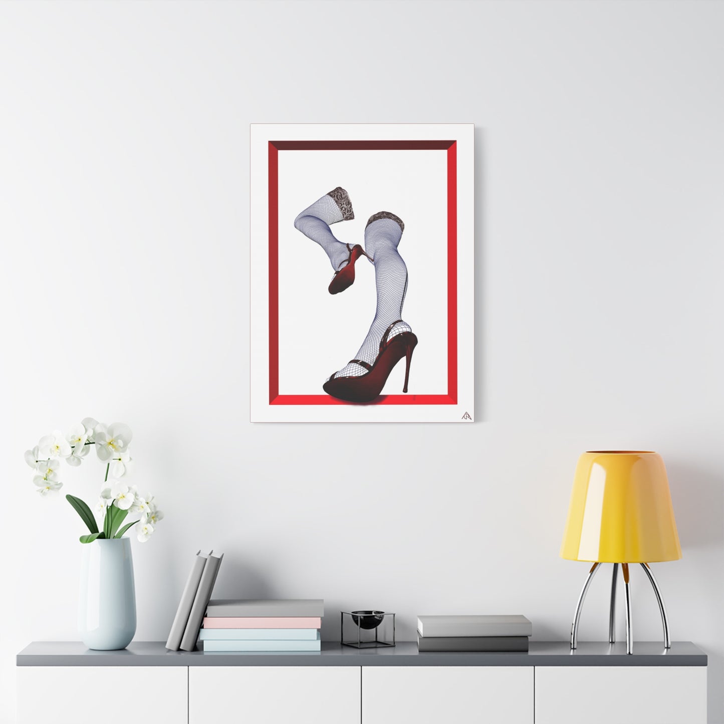 Arachno's "Second Muse - Contrast" - Pinup Heels Canvas Wall Art