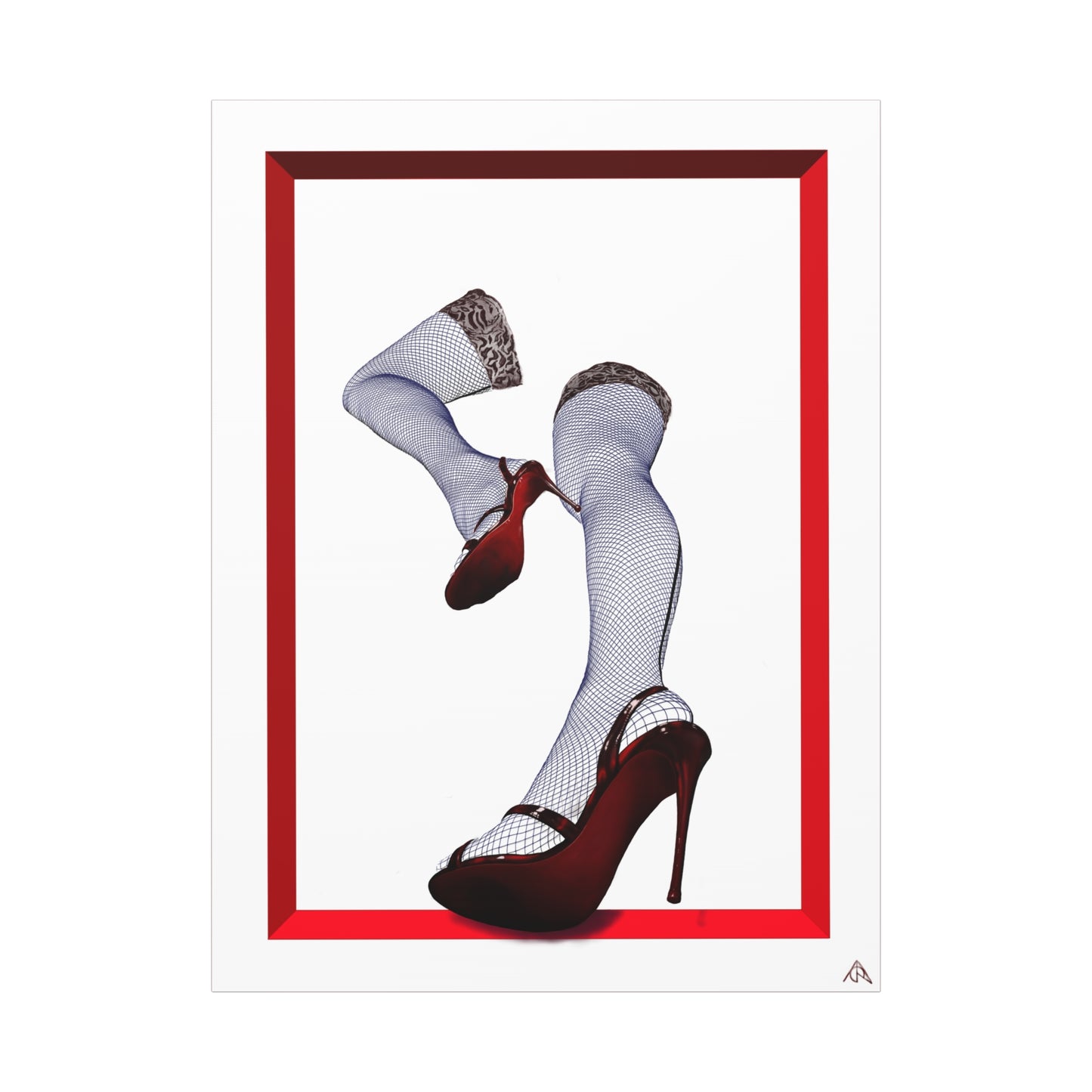 Arachno's "Second Muse - Contrast" - Pinup Heels Canvas Wall Art