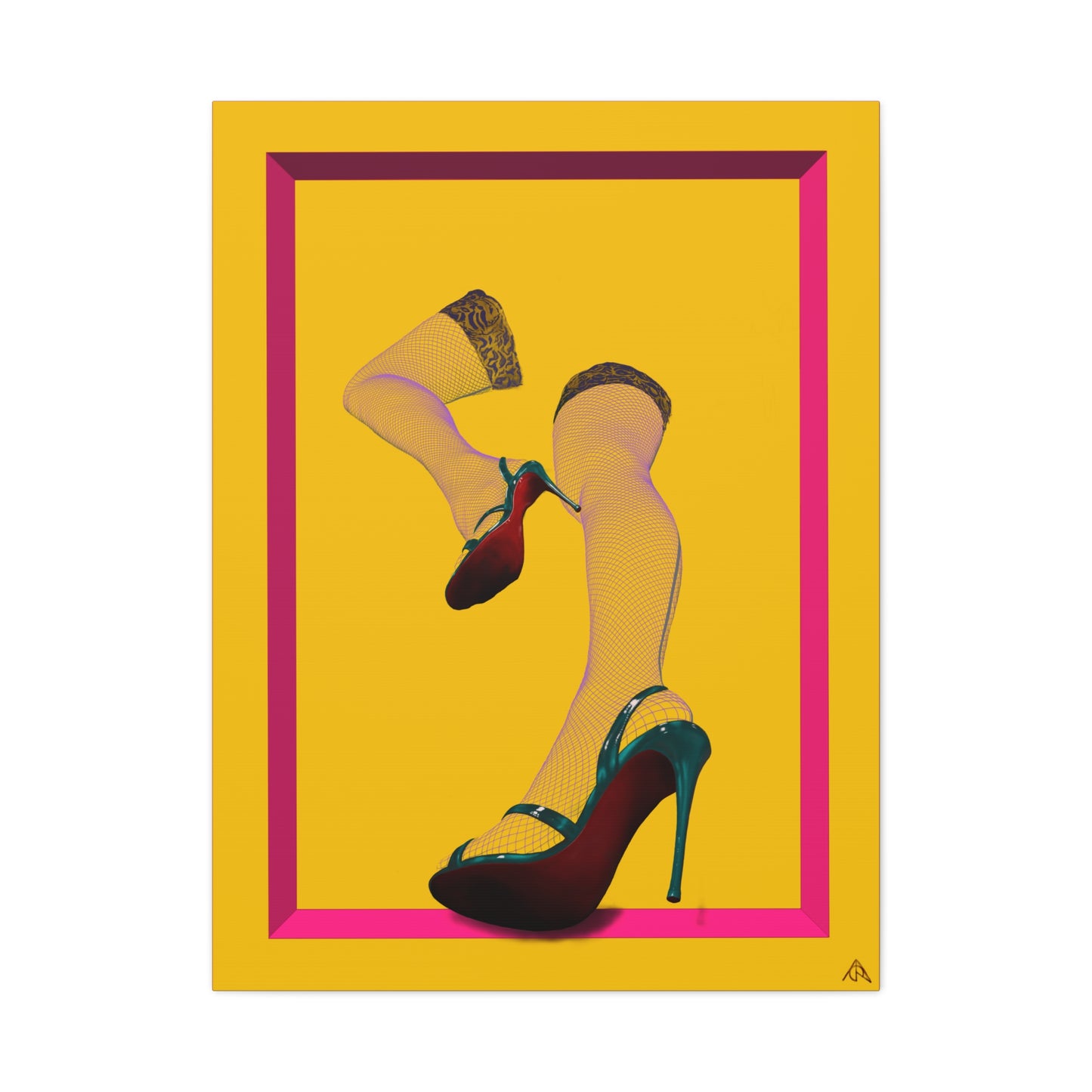 Arachno's "Second Muse - EDM"  - Contemporary Pin-Up Heels Canvas